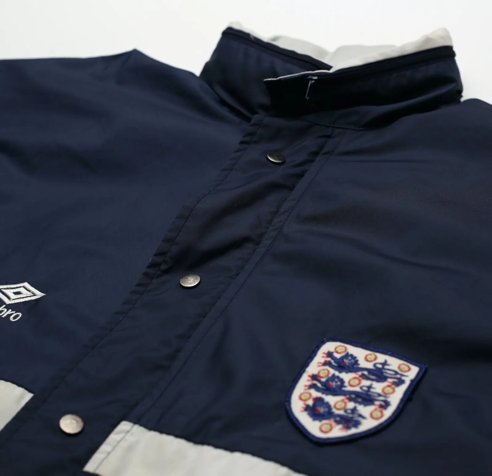 1986 ENGLAND Vintage Umbro Training Rain Jacket (M) Bobby Robson Era