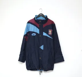 1995/97 ASTON VILLA Vintage Reebok Football Rain Jacket Coat (L) Yorke Era