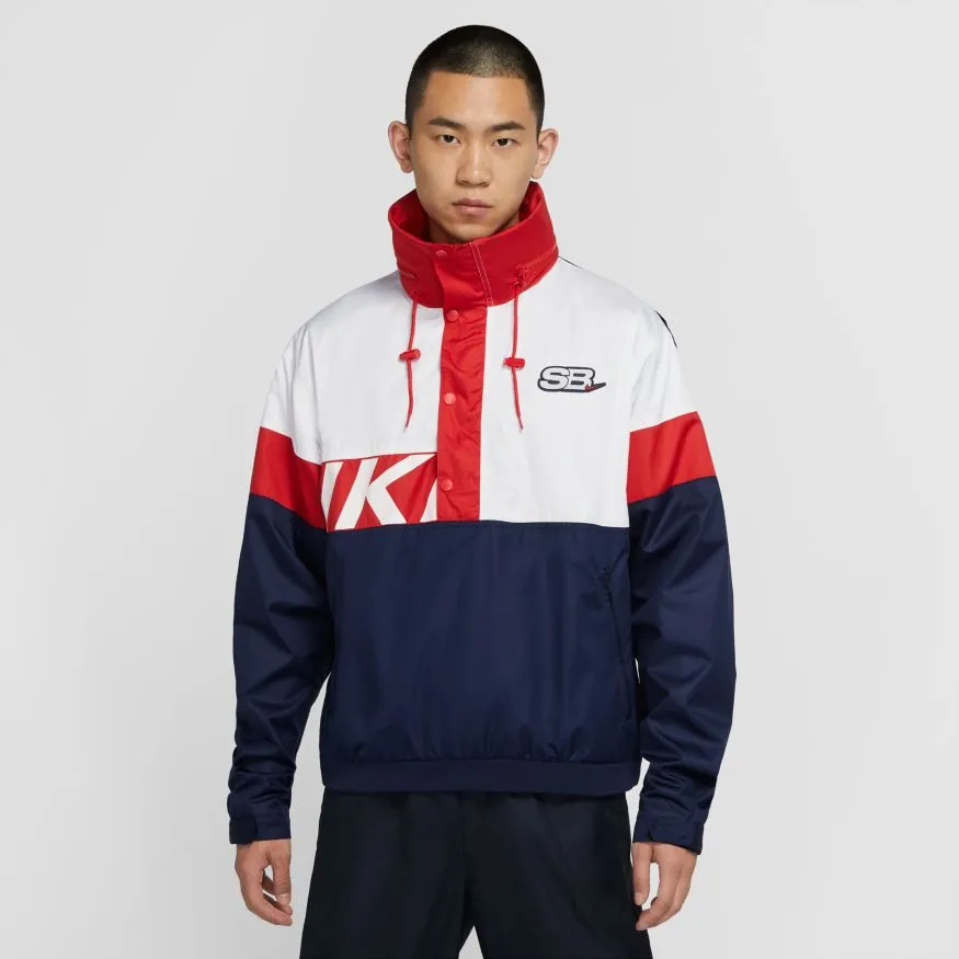 Anorak Jacket (Midnight Navy/White/University Red)