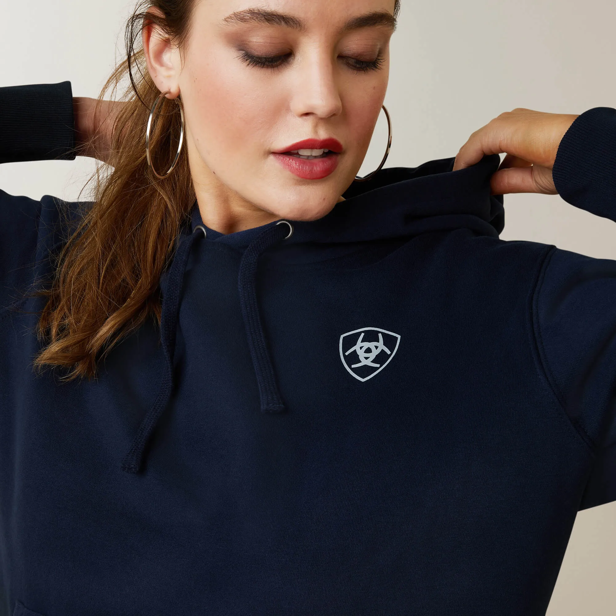 Ariat Women's Navy Eclipse Logo Hoodie