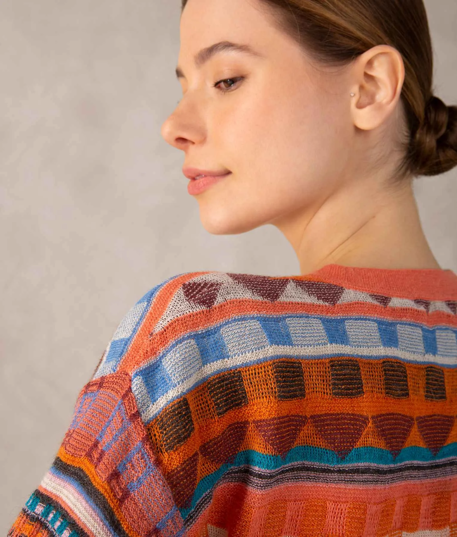 Baby Alpaca Jacquard Sweater