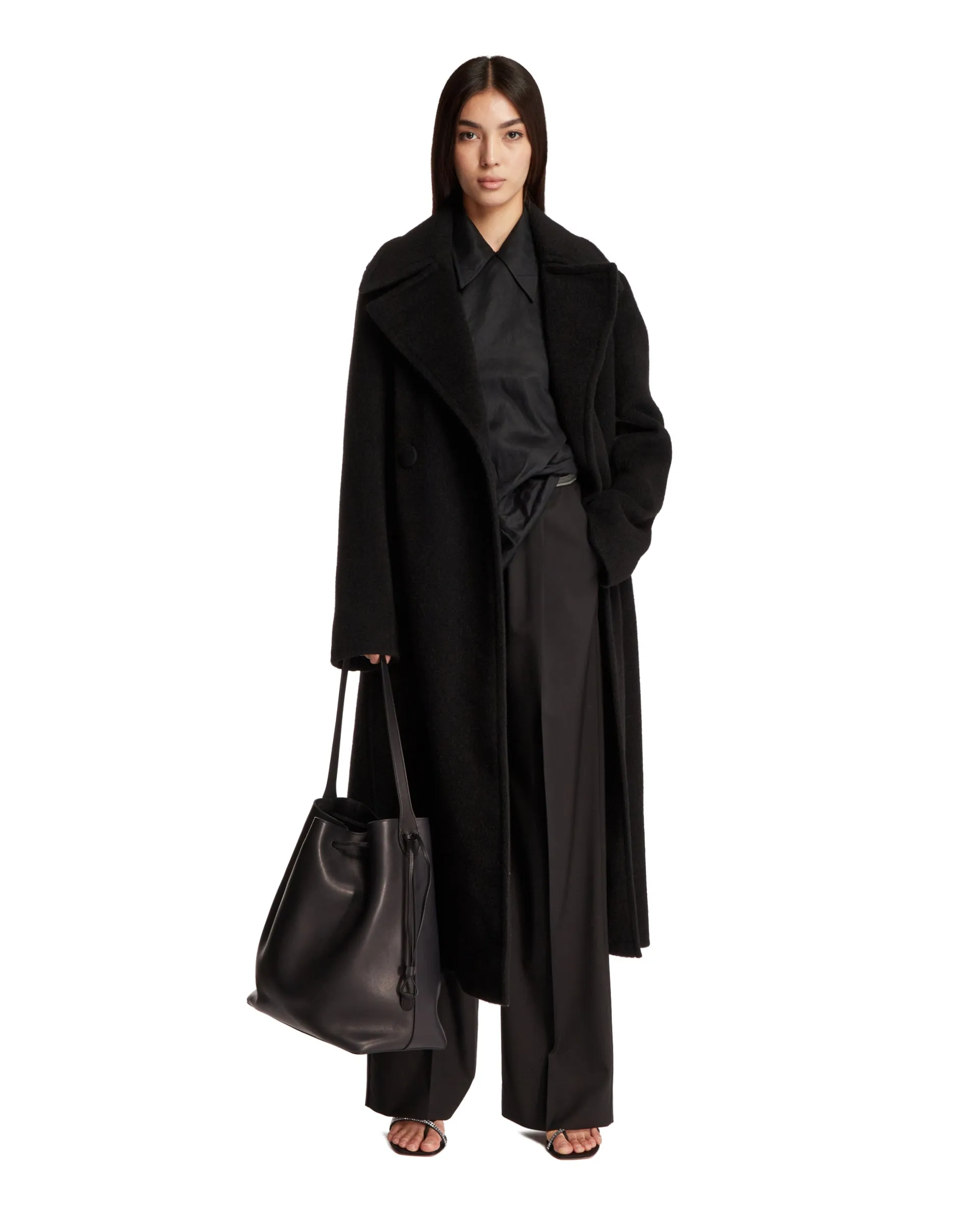 Black Long Wool Coat