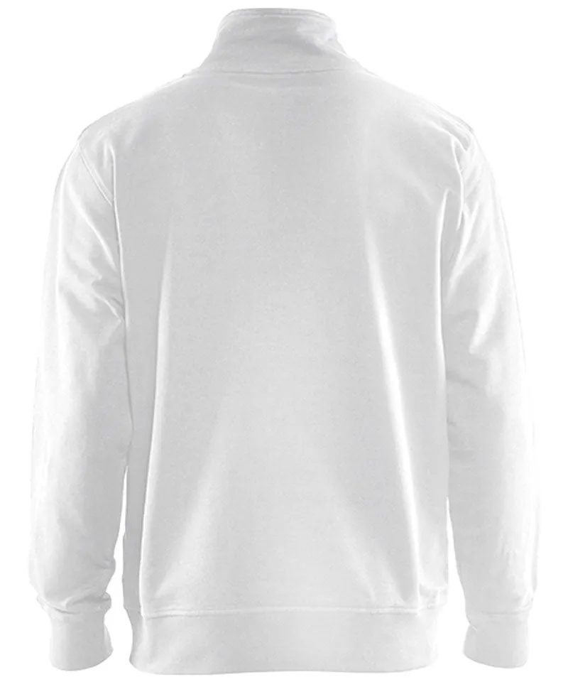 Blaklader zipneck sweater wit