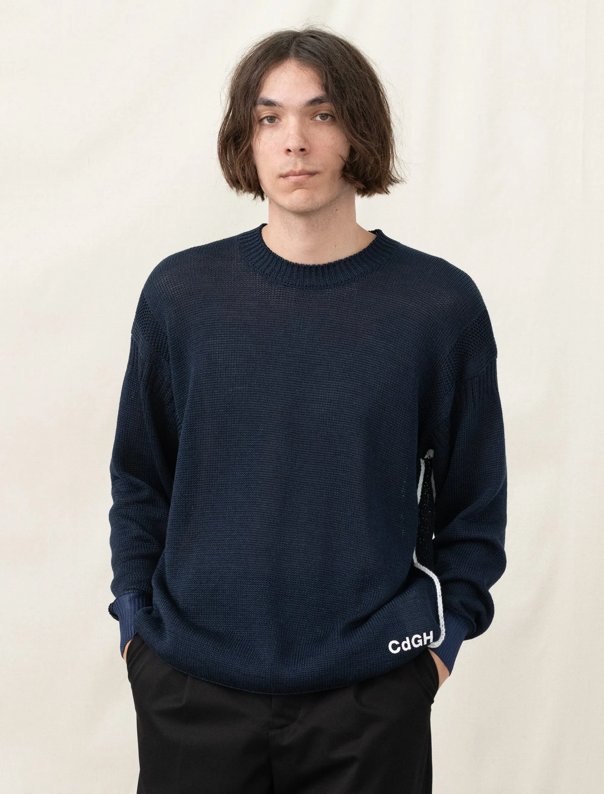 Cotton/Poly Sweater (Navy)