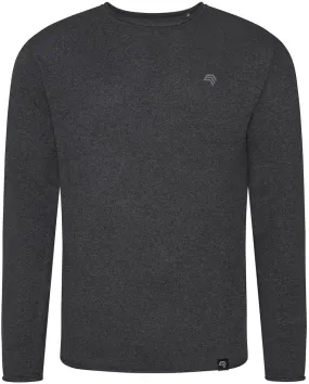 ECL 0060 ― Recycled Feinstrick-Pullover aus regenerierter Baumwolle - Charcoal Grau