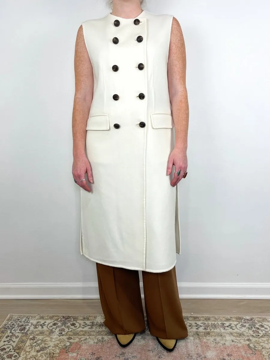 Hoxton Vest in Ivory