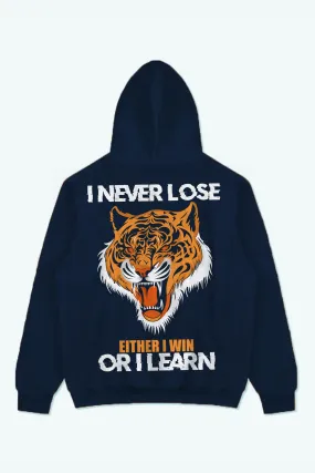 I NEVER LOSE ROAR HOODIE (NAVY BLUE)