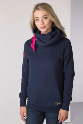 Ladies Cross Neck Hoody