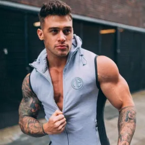 New Mens Gyms Hoodie Singlets Sweatshirts sleeveless hoodies printing Bodybuilding Fitness male waistcoat Shirts Casual hoodies