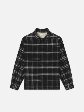 Plaid Overshirt -- Black Plaid