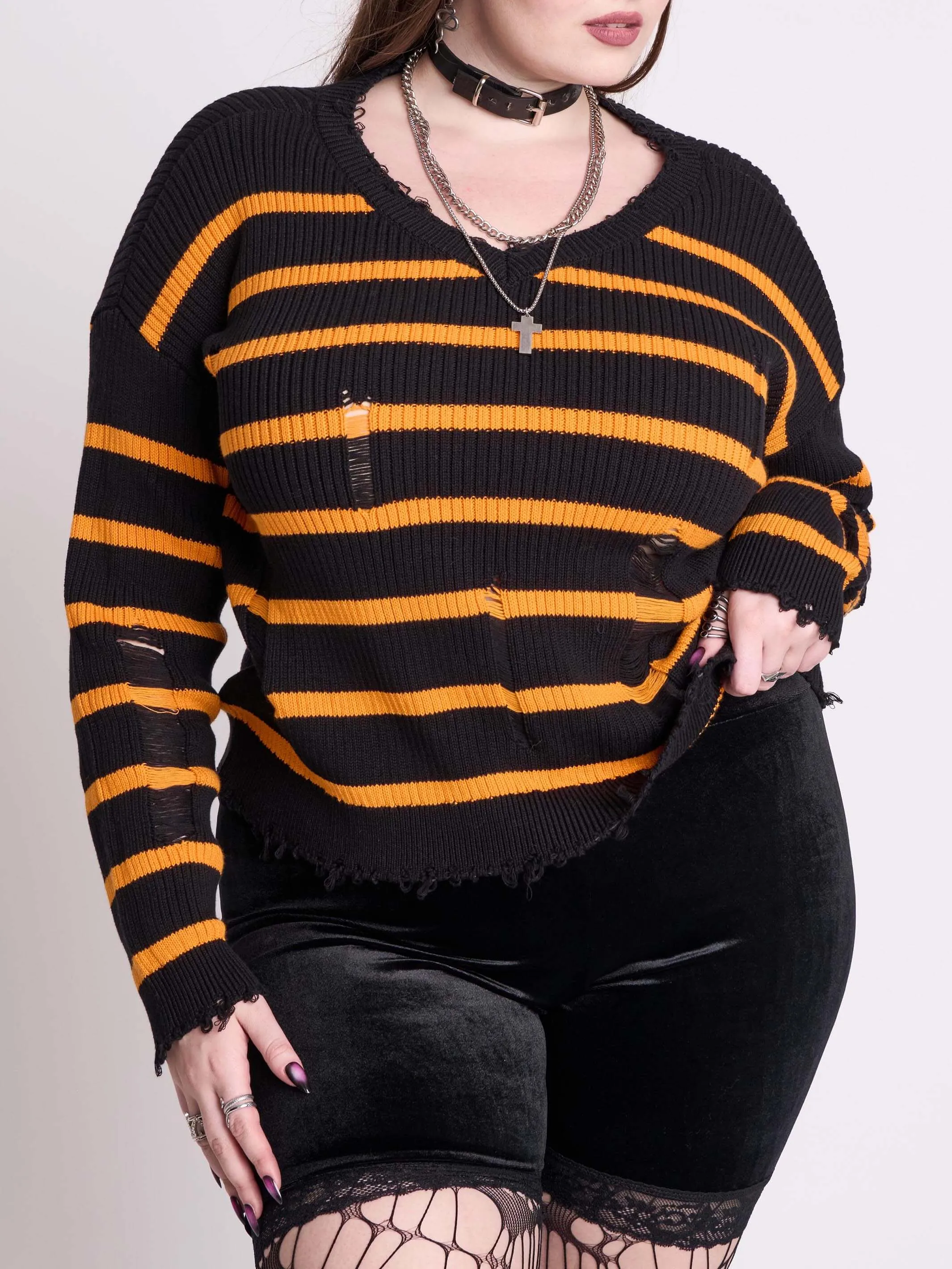 Spooky Stripe Sweater